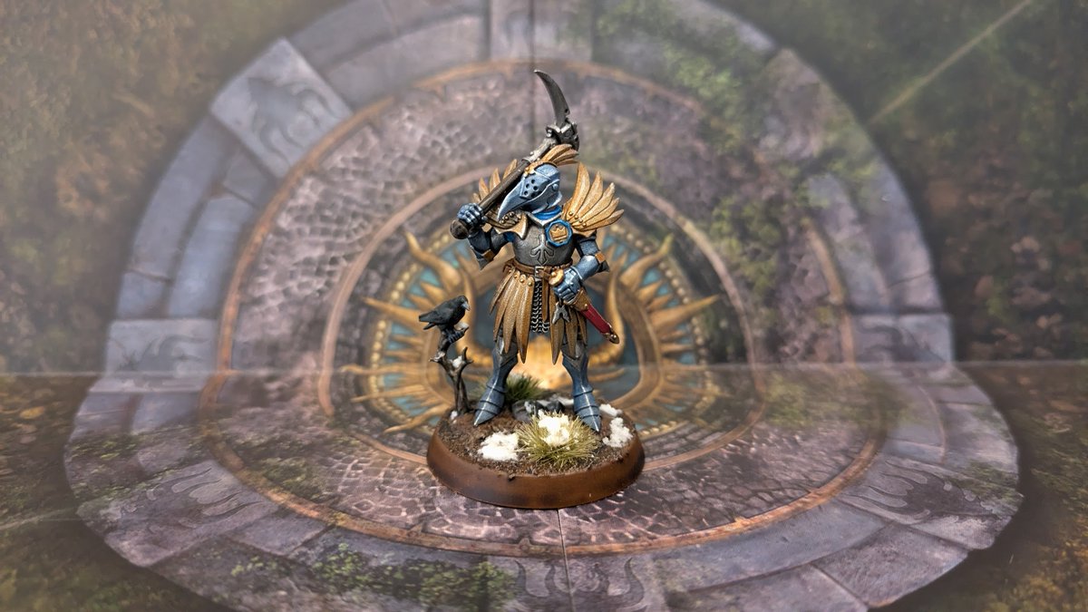 The Steel Rook joins the forces of Settler's Gain. Little is known about this enigmatic figure, some say he's the son of Magnus Goldentongue, brother of Helena. He appears in most direst circumstances to turn the battle in Sigmar's favour. #WarhammerCommunity #ageofsigmar
