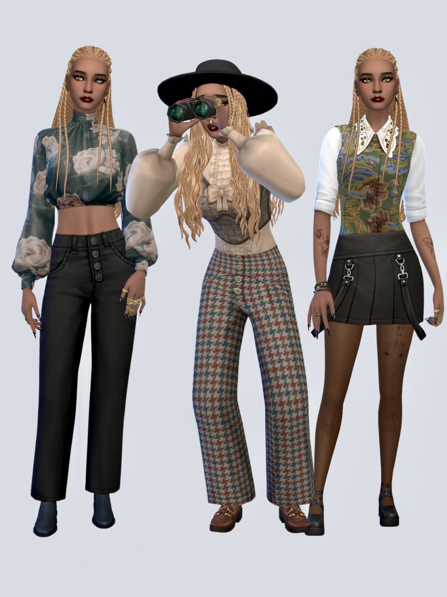 nicolesulsul's tweet photo. Planning a funeral? Stealing an inheritance? Whatever ghastly activity your sim is participating in, they’ll be drop dead gorgeous in this #TheSims4LifeandDeath lookbook! 

No-CC (except hair!)

👻🐦‍⬛🖤

#TheSims4 #ShowUsYourSims https://t.co/D7zQgVxRHR