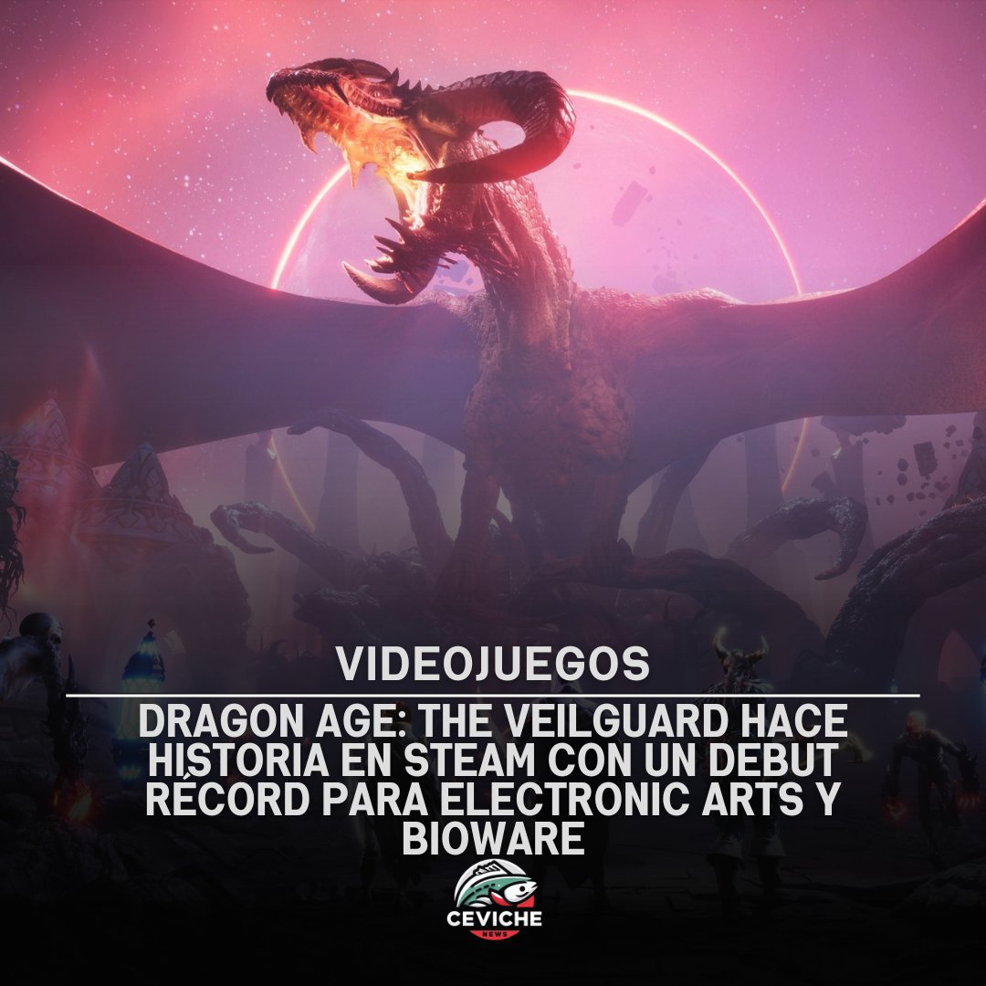 CevicheNews's tweet photo. El nuevo juego de la saga Dragon Age debuta con ventas récord en Steam, superando anteriores lanzamientos de BioWare y Electronic Arts, y BioWare celebra el logro con sus fans.

https://t.co/dZN9OsI2ok https://t.co/J2fIFD1tdq