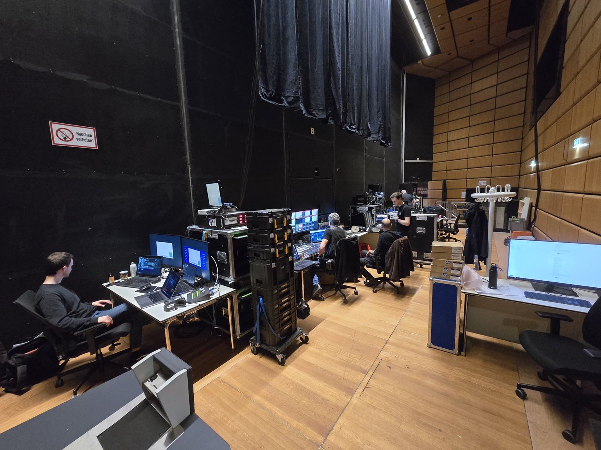 The back stage team is hard at work preparing for Directions #EMEA2024, and I do mean backstage, keynote AV backstage