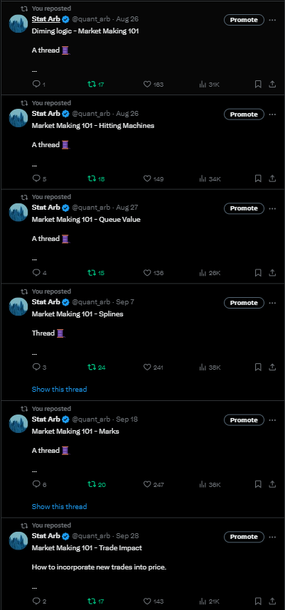 quant_arb's tweet photo. Reposting my MM101 Thread Series [Links Below] https://t.co/X2IRsTp1F7