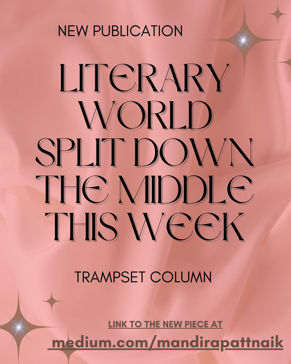 MandiraPattnaik's tweet image. #ICYMI My latest column @trampset

#literary 
#litcommunity
#writingcommunity
#writing
#column
#criticism
