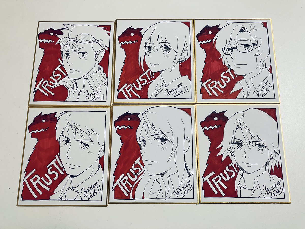 ラウドヒル計画「TRUST!!」無事終演しました!感想は後日として、打ち上げでメインキャストさんにお渡ししたお疲れ様ミニ色紙です!素晴らしい演技をありがとうございました😊
#ラウドヒル計画 