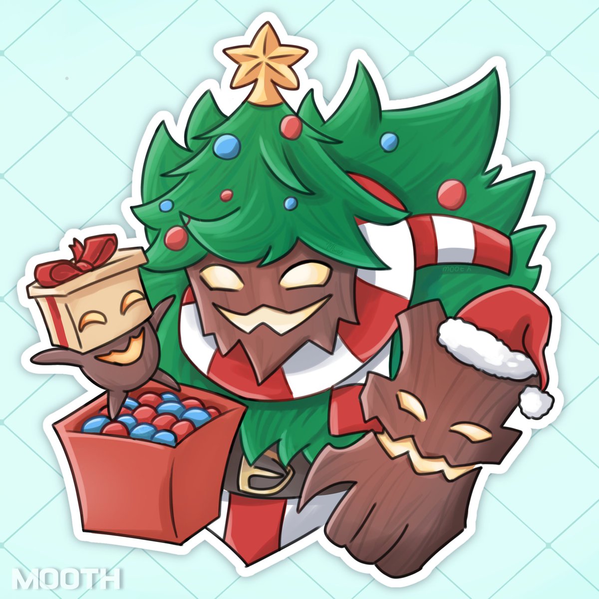 Moothify's tweet image. #maokai sticker finished! get it on: ko-fi.com/s/bf44d67820 for free~ hope you like it