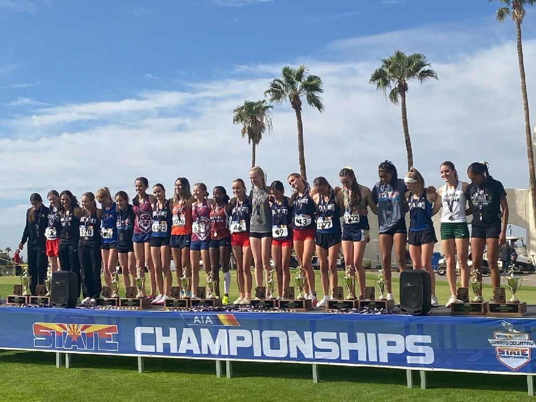 Girls XC finished 14th at state, which is the best finish in school history. Suezette Cruz Reyes ran a lifetime best &amp; made 2nd team All State. Shaydin Steers, Lexi Garding, Danika Bishop, &amp; Giselle Yescas added to the scoring for the Broncos!
