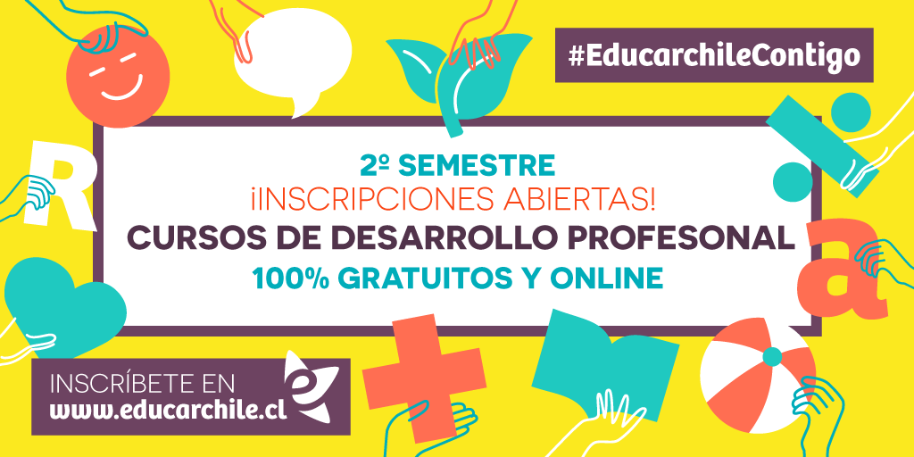 educarchile's tweet photo. ¿Ya te inscribiste? 📝🤔 ¡Estudia con nosotros hasta el 31 de diciembre!
Opta por alguno de nuestros 28 cursos con diversas temáticas.
Entérate aquí: https://t.co/6iyHlRFr1K ⬅️ #educarchilecontigo https://t.co/Bpqqmnpqjl