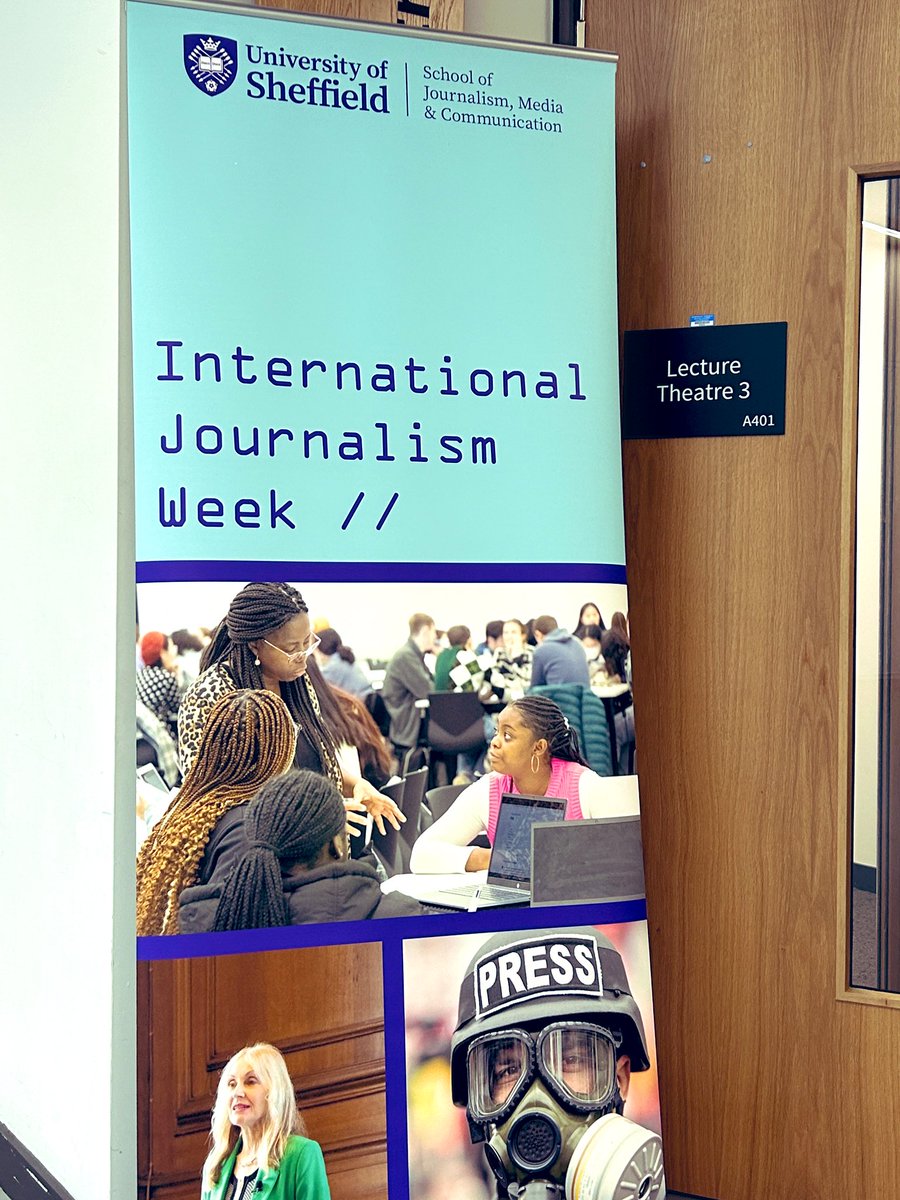 AlishaM210's tweet photo. International journalism week begins at the university of #Sheffield 
#ijw2024
Follow for more updates:
 guest speakers, competitions and more https://t.co/wEhRRSBqoX