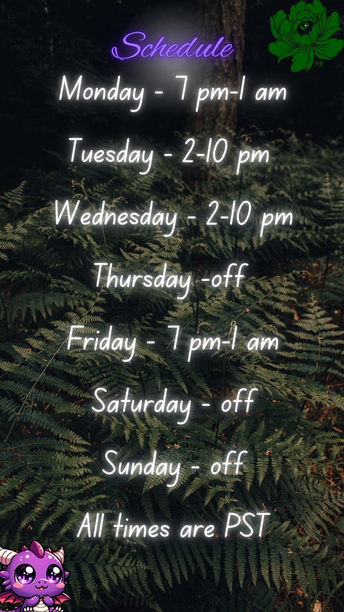 Schedule for 11/4-11/10!
More Inquisition until it's done and we can step into Veilguard!