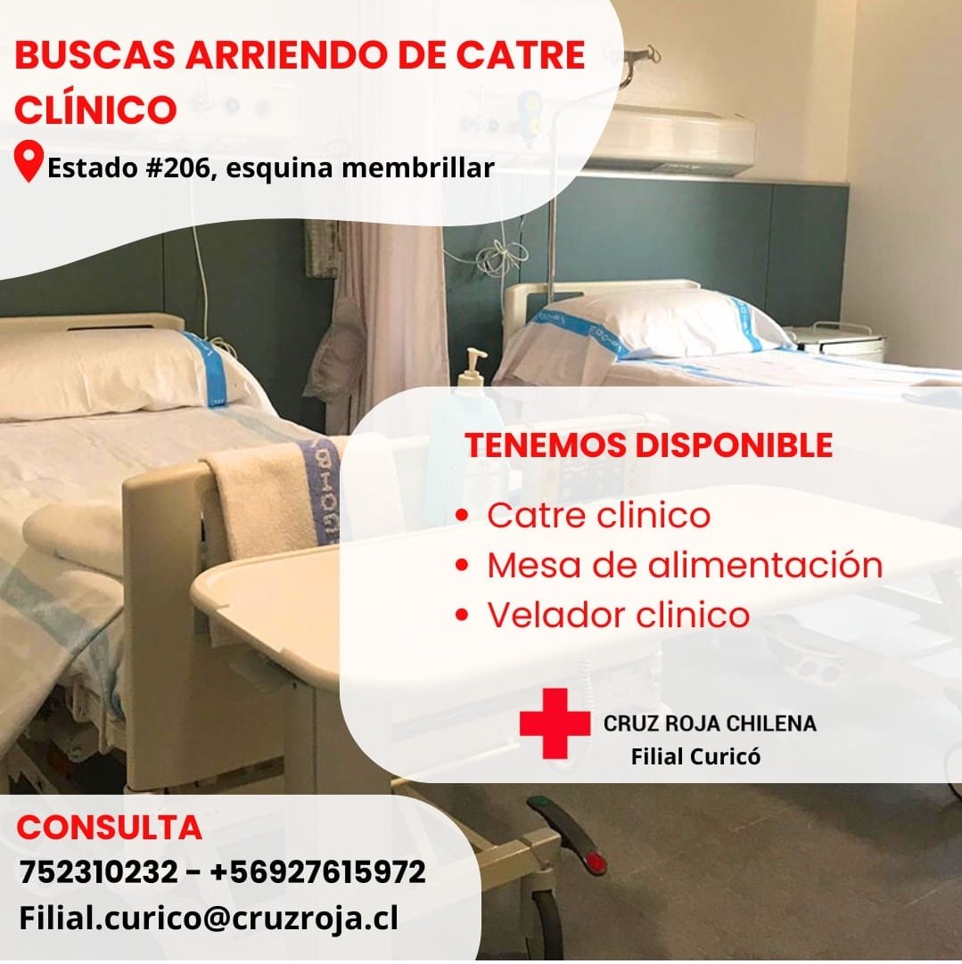 Arriendo de catres clínicos con disponibilidad inmediata para su retiro en nuestra filial #curico #arriendo #rauco #romeral #catre #catreclinico #camaclinica