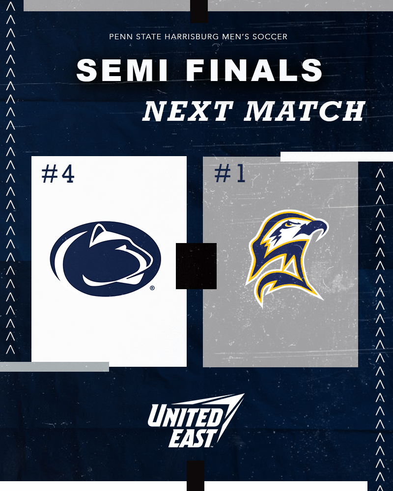 SEMI-FINALS!

The Harrisburg Lions are set to travel to St. Mary's, Maryland to face #1 St. Mary's College of Maryland with a chance to advance to the <a href="/GoUnitedEast/">United East Conference</a> Finals. 

The Lions continue their playoff journey on Tuesday, Nov. 5th at 6pm.

#pshbgmsoc
#PrideSpiritHonor
