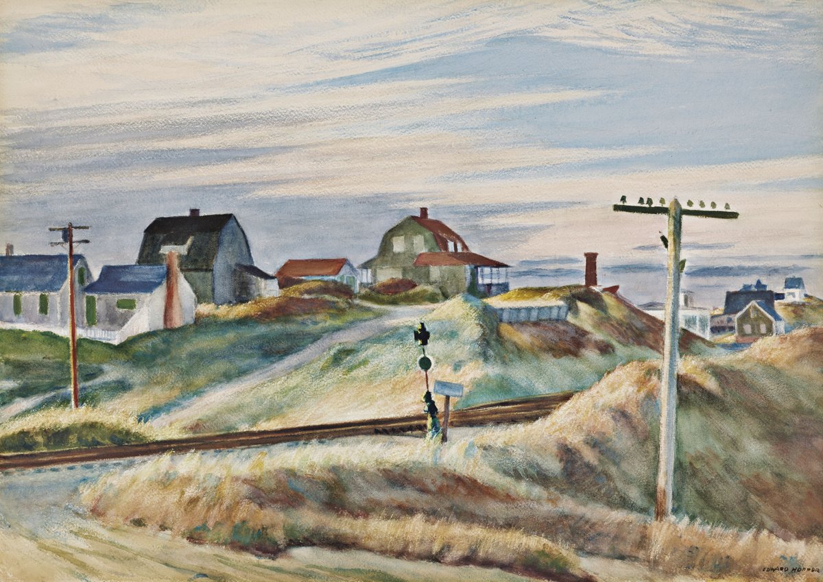 Cottages at North Truro - 1938 #artbots #hopper