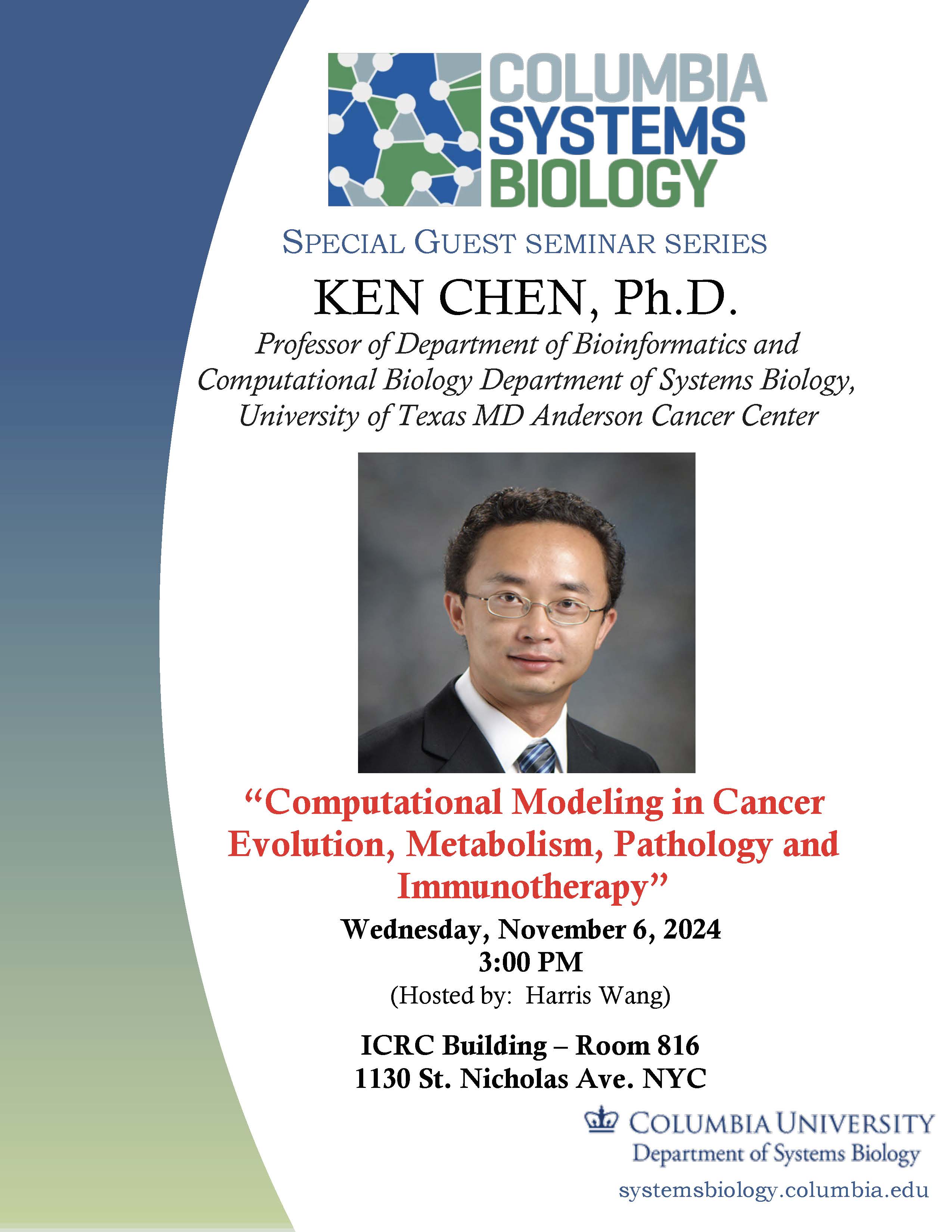 Columbia Systems Biology on X: &ldquo;We are thrilled to welcome Dr 
