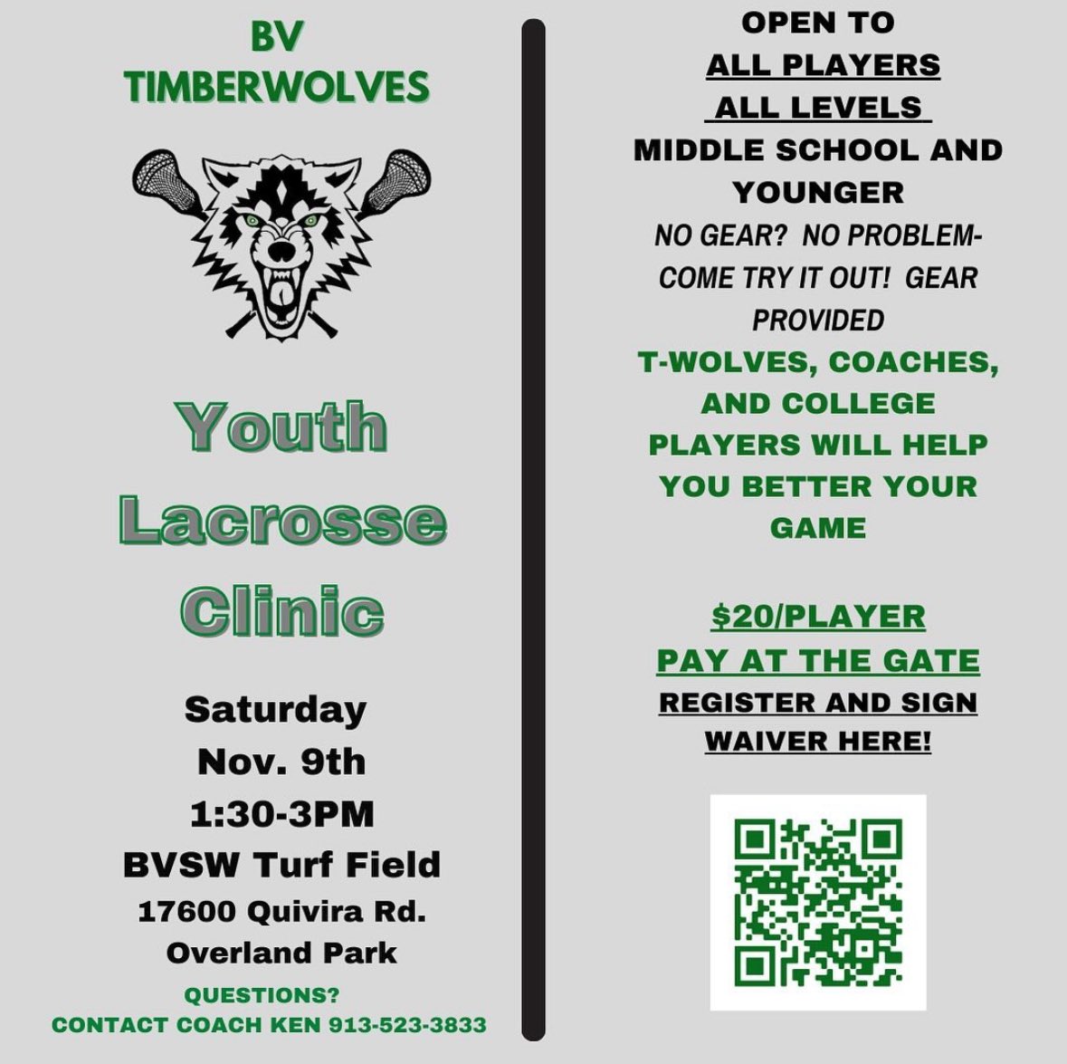 Youth Clinic This Saturday 🥍.