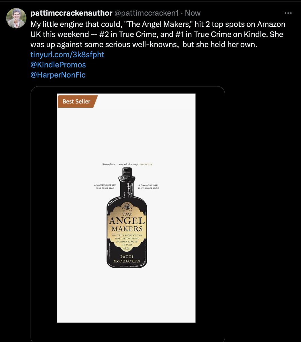 12+ years in the making. "The Angel Makers."
UK bit.ly/46xOBhT
US bit.ly/3xLiKxb
#bookstoread #bestseller #angelmaker #theangelmakers