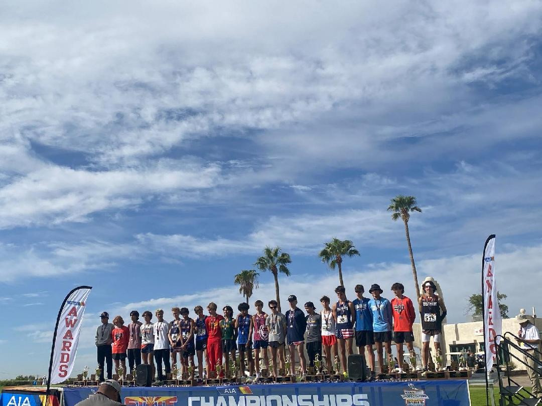 The boys XC team finished 21st at state with Justin Escanuela leading the way with an 18th place finish and an all state medal. Simon Curtis, Vincent Young, &amp; Eddie Sanchez ran lifetime bests! Gabrial Escanuela, David Hurd, &amp; Dylan Price rounded out the rest of the team.