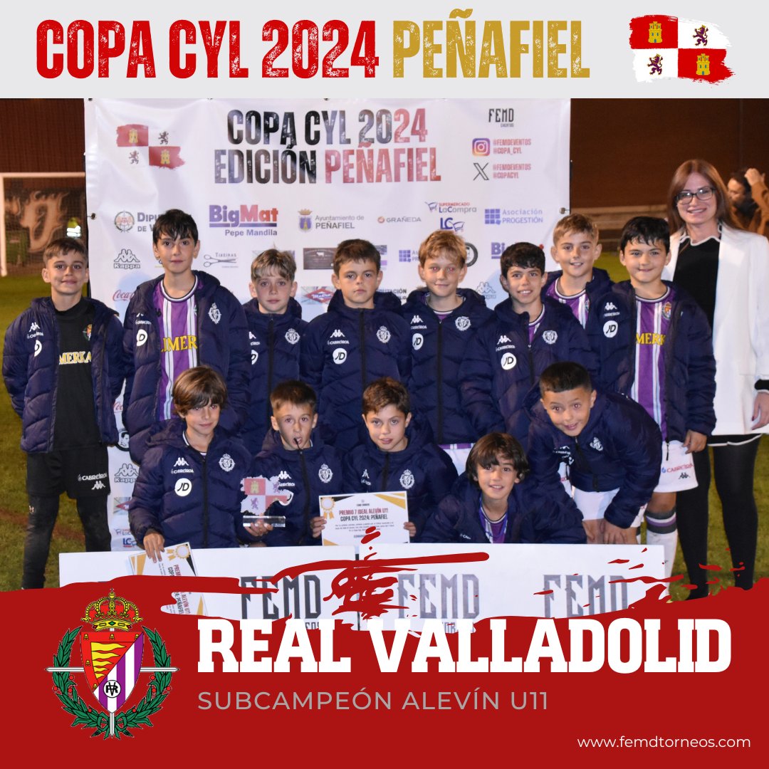 🏆⚽️ COPA CYL 2024: EDICIÓN PEÑAFIEL 

SUBCAMPEÓN U11: REAL VALLADOLID, CF SAD

¡Gran torneo de los blanquivioletas! Solo la mala fortuna en la tanda de penaltis les privó de llevarse su primera Copa CyL.

#Subcampeones #Torneo #CopaCyL #Peñafiel