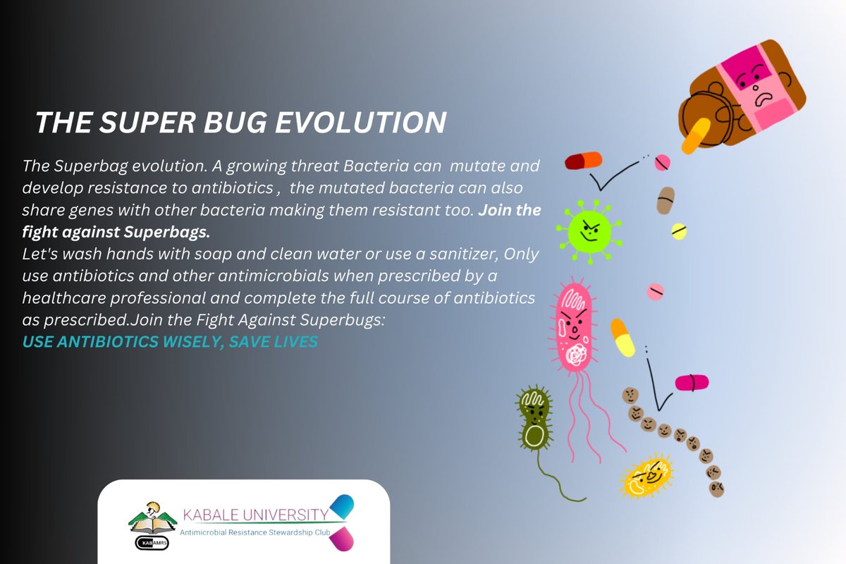 m_dagz001's tweet image. Join the fight against superbugs evolution 💪💉. Together, we can combat antibiotic resistance and protect our future. 💯💫
#YouthAgainstAMR
#preventingamrtogether