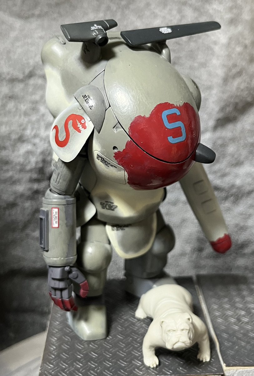 gion0985's tweet image. 第320戦隊S中隊

基本塗装とデカール完了。
クリア吹いて部分塗装しよう。

#マシーネンクリーガー 
#SuperBall