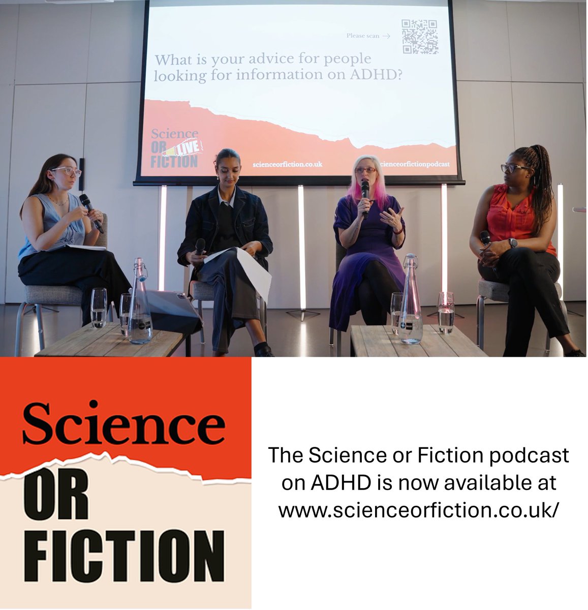 The Science and Fiction podcast episode called 'Self-diagnosing ADHD: social media, statistics and everything in-between' with our lab lead Ellie Dommett College London) and Shauna Campbell (ADHD Babes). scienceorfiction.co.uk