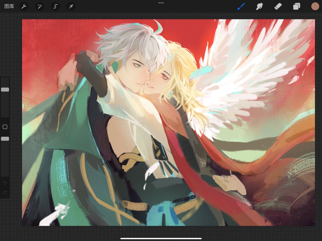 努力上色🎨中