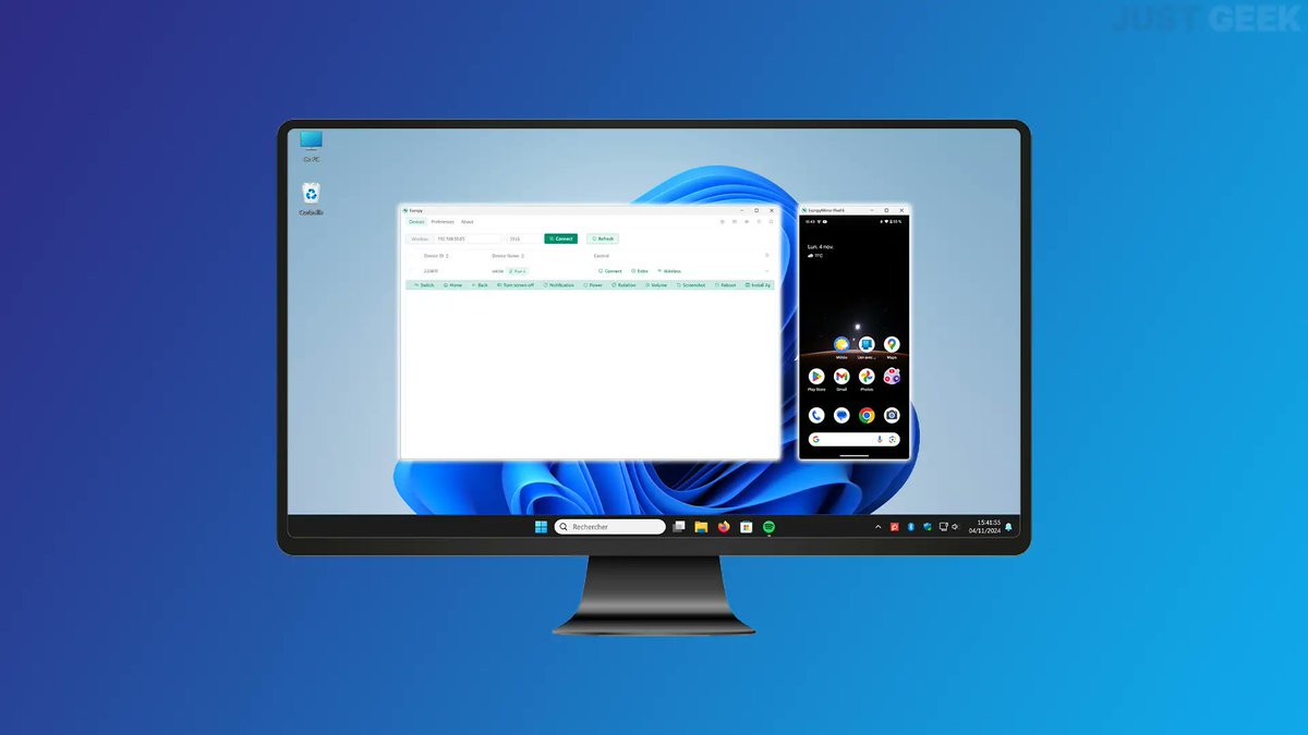 JustGeek's tweet image. 🖥️📱 Escrcpy : afficher et contrôler votre smartphone Android sur PC

👉 justgeek.fr/escrcpy-affich…

#Escrcpy #Logiciel #OpenSource #Android #PC #Windows #Mac #Linux