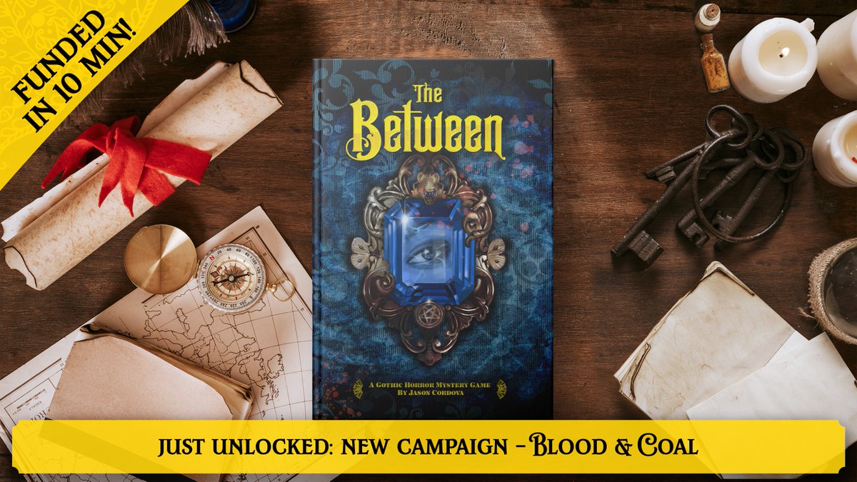 I'm finally recovered from this past weekend. The Gauntlet kept The Between campaign alive for 48 HOURS after it "ended," making it the longest overtime period on record. We raised an extra $45K and opened all stretch goals in that time. (1/)