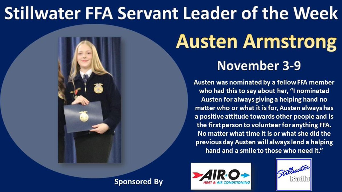 Stillwater FFA tweet media