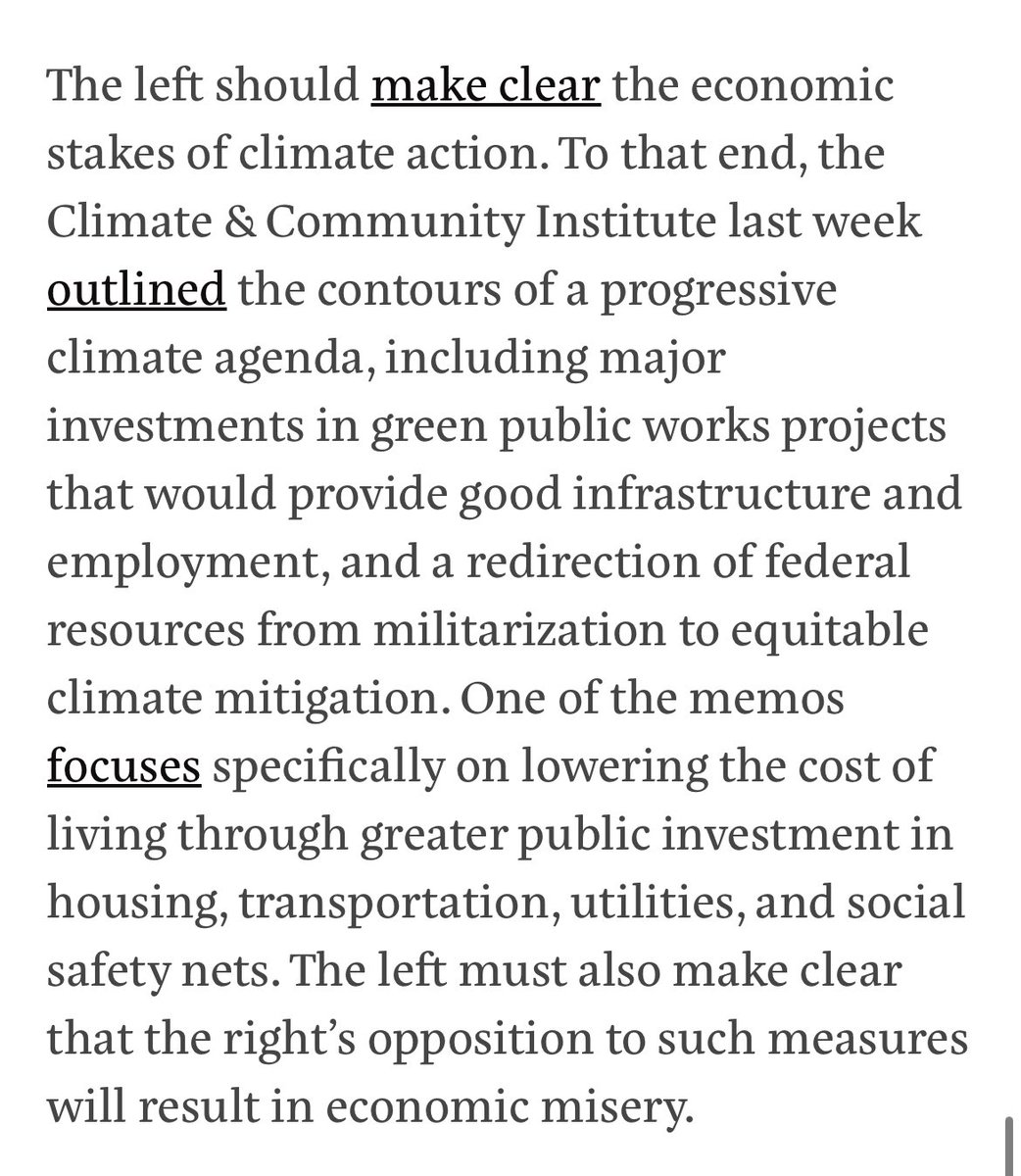 Climate & Community Institute (@cplusci) on Twitter photo Read this piece by <a href="/kenny_stancil/">Kenny Stancil</a> on how tackling planetary warming and fixing the economy for working people through cost-cutting and green investment go hand in hand.
Then read our Seize the Future agenda, a progressive policy roadmap for how to do it: climateandcommunity.org/research/seize⦠Read this piece by <a href="/kenny_stancil/">Kenny Stancil</a> on how tackling planetary warming and fixing the economy for working people through cost-cutting and green investment go hand in hand.
Then read our Seize the Future agenda, a progressive policy roadmap for how to do it: climateandcommunity.org/research/seizeā¦