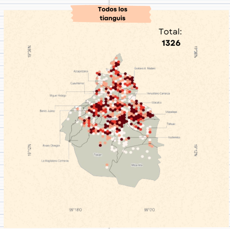 GeoEnYucatan's tweet photo. #30DayMapChallenge: Hexágonos(2) cantidad de tianguis en cada hexágono, lo que permite observar su dinámica en consonancia con los ritmos de la ciudad. Finalmente tenemos un mapa que recupera la cifra total para la semana. https://t.co/Fhhr6vtBoT