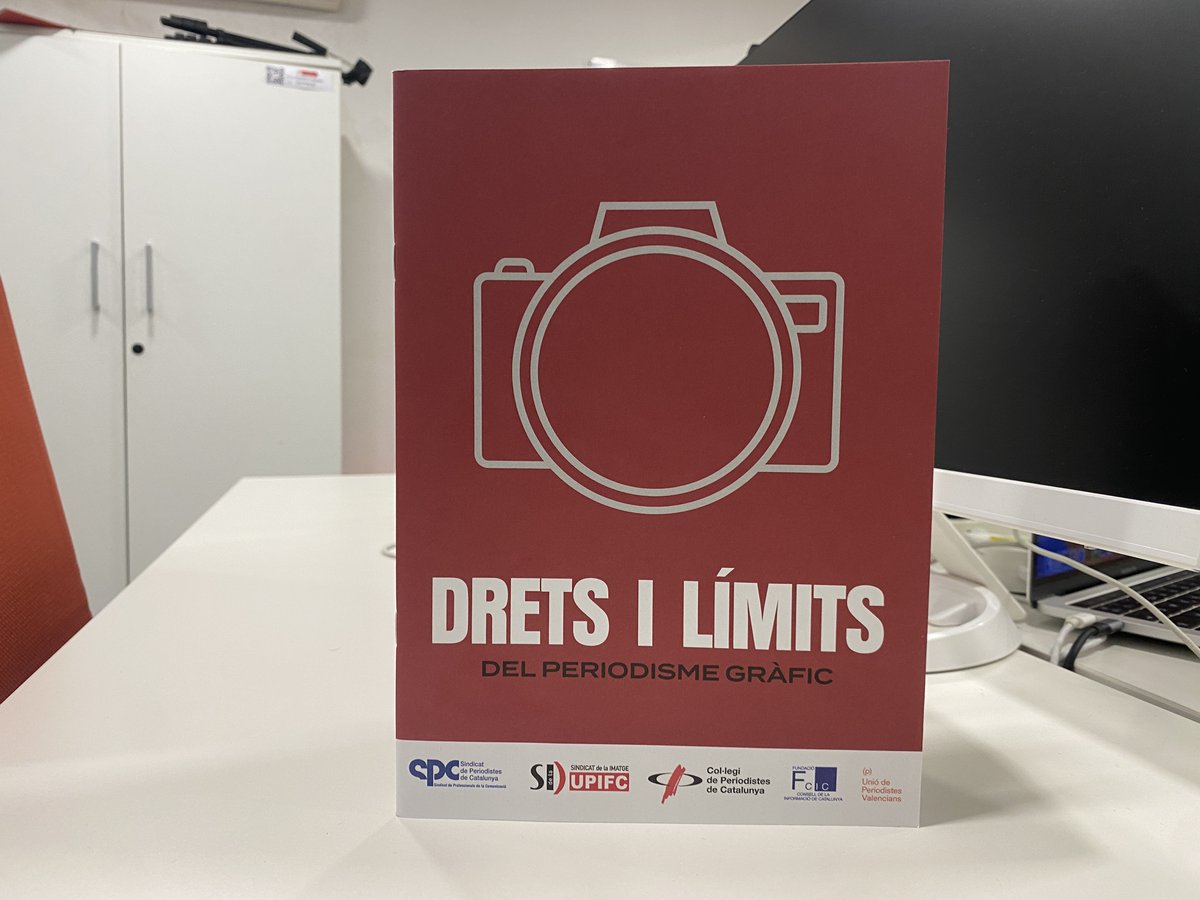 📸Presentació de la guia "Drets i límits del periodisme gràfic" per fer front als reptes del #fotoperiodisme elaborada pel Col·legi de Periodistes, <a href="/CICfundacio/">Consell de la Informació de Catalunya (CIC)</a>, <a href="/UPIFC/">Sindicat Imatge UPIFC</a>, <a href="/unioperiodistes/">Unió de Periodistes</a> i <a href="/periodistescat/">Sindicat Periodistes</a>

📅18.30h
📍Rambla de Catalunya, 10

🔗periodistes.cat/actualitat/not…