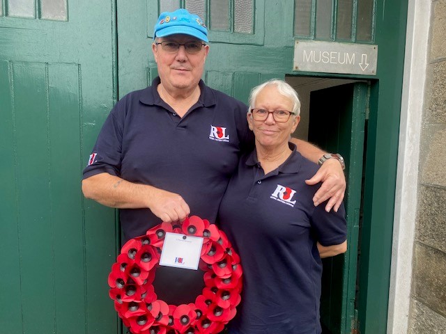 Bodmin Keep (@bodminkeep) on Twitter photo Thank you to Eddie and Helen, our volunteers who also give their time to support the Poppy Appeal. They prepare the wreaths you will see laid on memorials around Bodmin on Remembrance Day.
To purchase a wreath, please email info@bodminkeep.org.uk
#LestWeForget #RoyalBritishLegion Thank you to Eddie and Helen, our volunteers who also give their time to support the Poppy Appeal. They prepare the wreaths you will see laid on memorials around Bodmin on Remembrance Day.
To purchase a wreath, please email info@bodminkeep.org.uk
#LestWeForget #RoyalBritishLegion