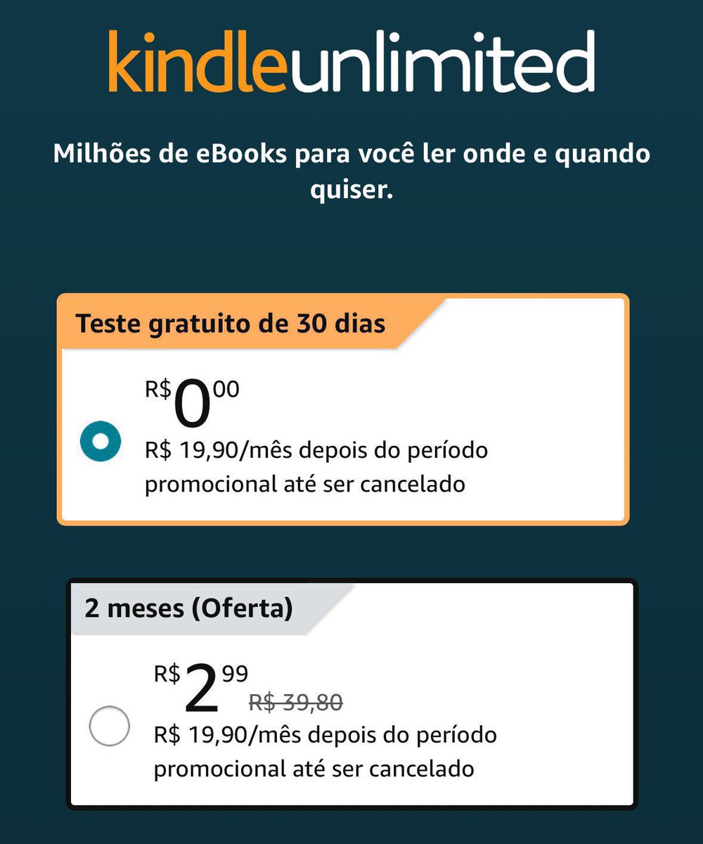 LIBERADO PARA MAIS CONTAS, TESTE NA SUA! 🗣️

🚨 3 MESES de Kindle Unlimited por R$2,99!

📚 amzn.to/3CaPpOy
📚 amzn.to/3CaPpOy

↪️ Válido para contas selecionadas!