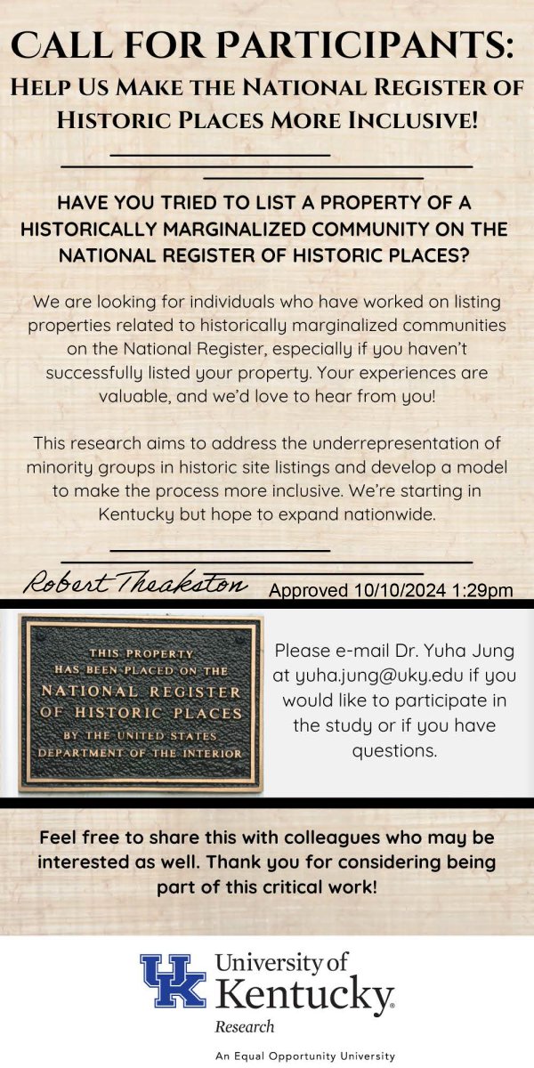KY Humanities (@kyhumanities) on Twitter photo UK researchers investigate racial bias in recognition of Kentucky’s historic properties
Learn more about this <a href="/NEHgov/">National Endowment for the Humanities</a>-funded project and how you can participate at uknow.uky.edu/research/uk-re… UK researchers investigate racial bias in recognition of Kentucky’s historic properties
Learn more about this <a href="/NEHgov/">National Endowment for the Humanities</a>-funded project and how you can participate at uknow.uky.edu/research/uk-re…