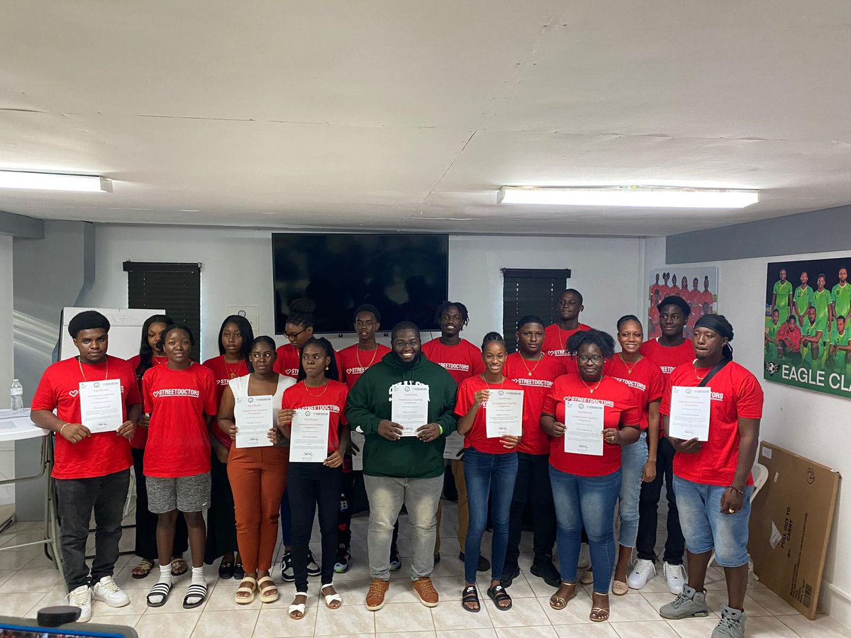 StreetDoctors (@streetdoctors) on Twitter photo StreetDoctors goes international ✈️
#StreetDoctors delivered training overseas thanks to a partnership with the <a href="/UKHSA/">UK Health Security Agency</a> under the <a href="/FCDOGovUK/">Foreign, Commonwealth & Development Office</a>
The 10-day international project aimed to support efforts with <a href="/GovAnguilla/">Government of Anguilla</a> to combat youth violence using a public health approach 🖤❤️ StreetDoctors goes international ✈️
#StreetDoctors delivered training overseas thanks to a partnership with the <a href="/UKHSA/">UK Health Security Agency</a> under the <a href="/FCDOGovUK/">Foreign, Commonwealth & Development Office</a>
The 10-day international project aimed to support efforts with <a href="/GovAnguilla/">Government of Anguilla</a> to combat youth violence using a public health approach 🖤❤️