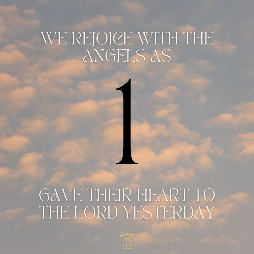 LanniusCOG's tweet photo. The angels are REJOICING and so are we!!

There is nothing better than seeing a person surrender their life to Jesus Christ! We are praying and believing for MORE to be won to the kingdom of God!

#LanniusCOG #ServeGodLoveOthersIgniteRevival #WelcomeHome https://t.co/0bJHdNSf1V