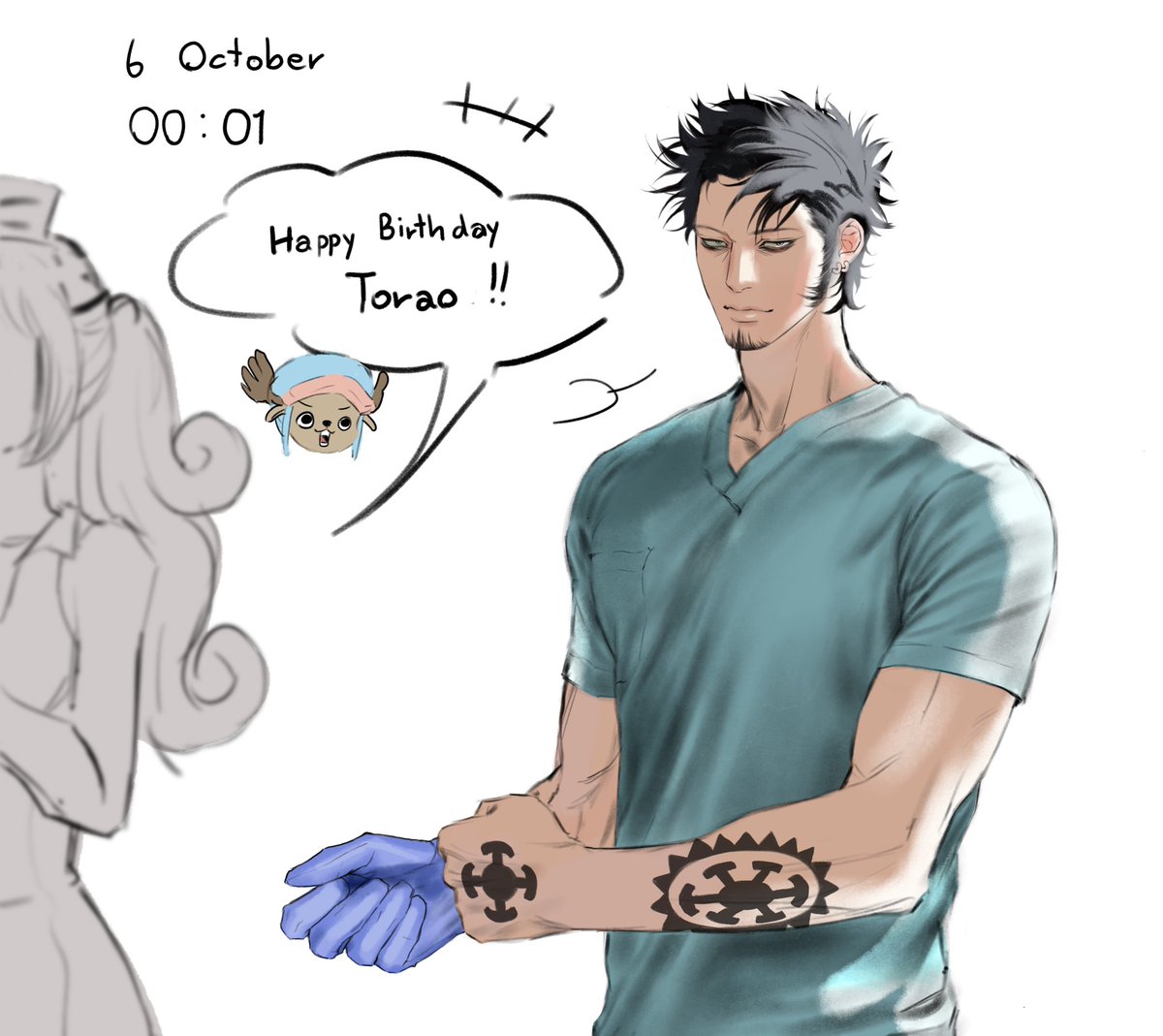 I would like to wish a belated happy birthday to both of you doctors.
#ONEPIECE #ONEPIECEカードゲーム