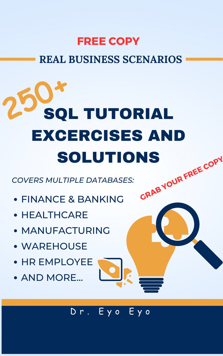 Eyowhite3's tweet image. Get for free and practice SQL as a beginner.
