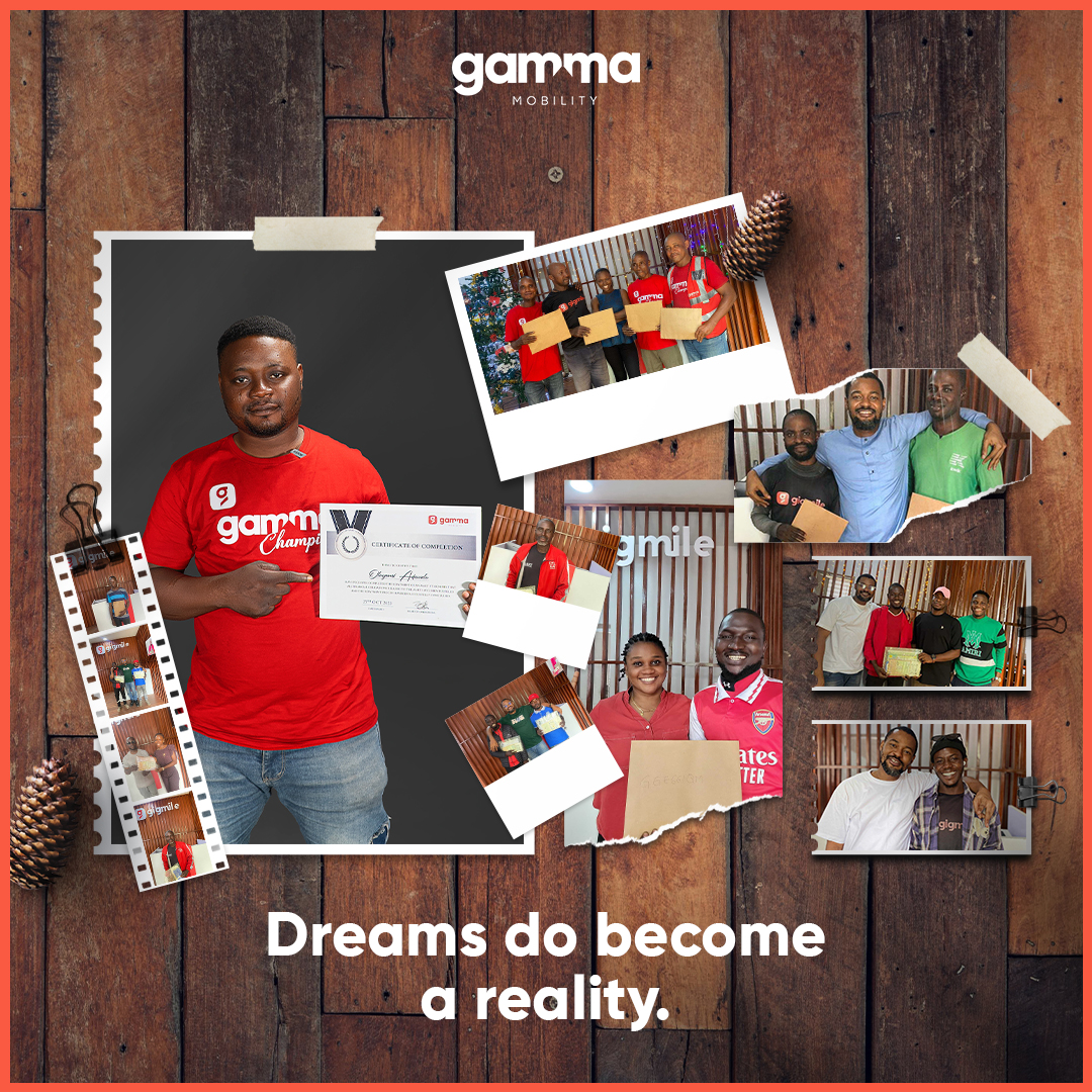 Today, we're shining a spotlight on some of our gig workers who have completed their asset contracts! 

With our flexible financing and support, they’ve turned ambition into action. 

Here’s to a future built on their hard work!🍷

#gammamobilitynigeria