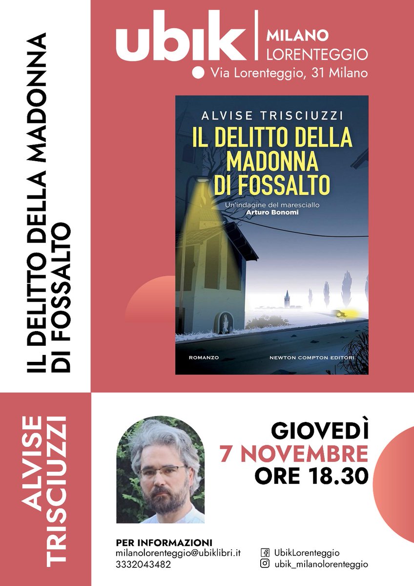 MILANO!!!! 
Giovedì arrivo nella grande città a raccontare di un paese piccolo piccolo e del suo delitto...
A occuparsi di me e a mettermi a disagio ci penserà Carlo Vanin dalle ore 18.30 presso la libreria Ubik Lorenteggio.