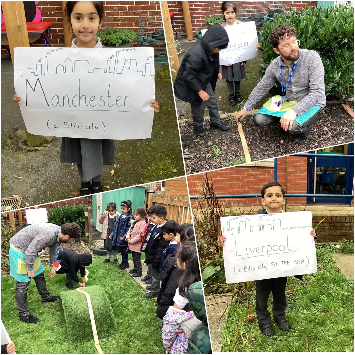 Year 1 have been learning about George Stevenson and ‘The Rocket’ (the world’s first passenger steam train). Today, the train travelled on its very first journey - all the way from Manchester to Liverpool. Everyone cheered when it finally reached its destination.