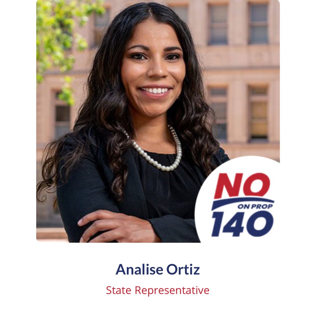 noProp140AZ's tweet photo. Join these Arizona leaders in voting NO❌ on prop 140! https://t.co/z6XlajzqNQ