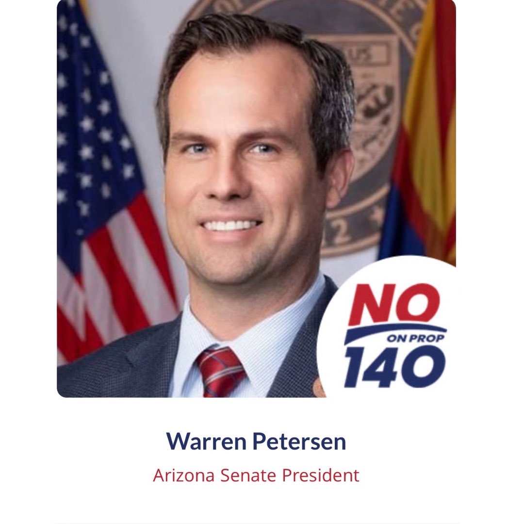 noProp140AZ's tweet photo. Join these Arizona leaders in voting NO❌ on prop 140! https://t.co/z6XlajzqNQ