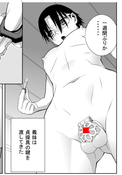 今度掲載される漫画の貞操具デザインを面白がって頂いて大変満足なのですが普段使いには向かないと思います。義兄も普段はこれを装着していました。
話の発端は義妹が義兄自身に鍵の管理をさせたことから始まります。
射精管理を命令されるのではなく自分からする…
義兄はどう思ったのか・・・ 