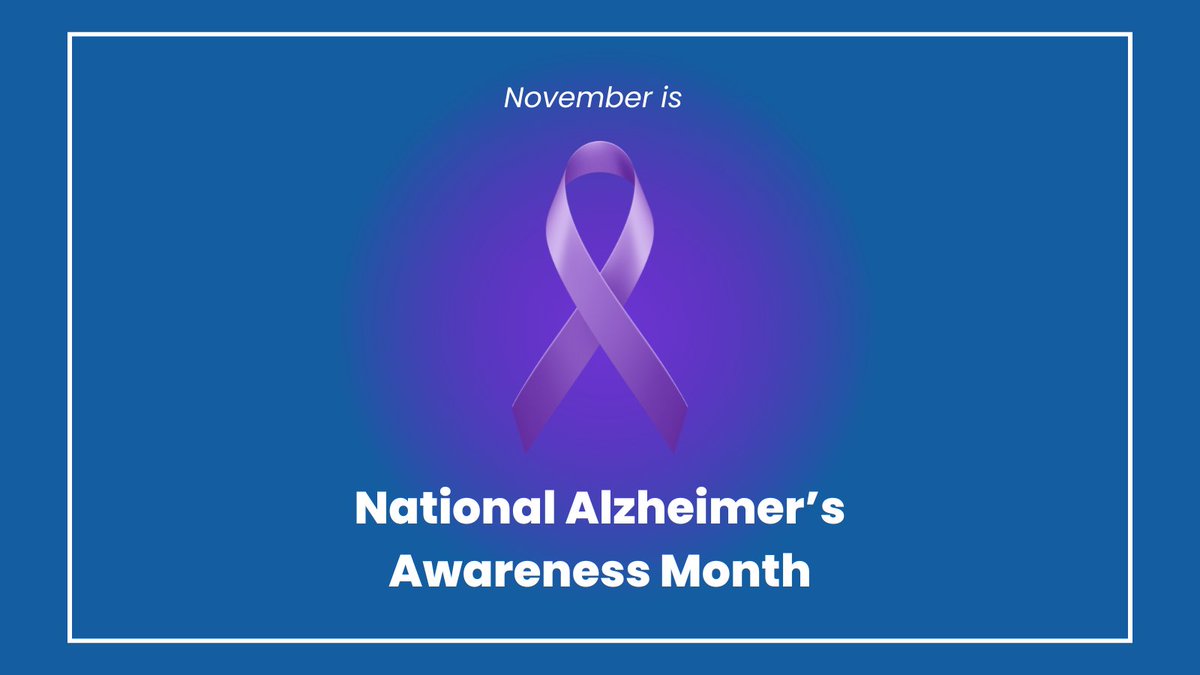 November is #NationalAlzheimersAwarenessMonth! This month we shine a light on the millions of individuals + families affected by Alzheimer's. Check out the ENRICH® Brain Health Program at enrichvisits.com for valuable resources to help you lead a brain-healthy lifestyle!