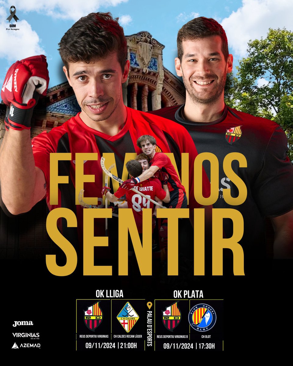 ReusDeportiu's tweet photo. ๐
๐๐-๐๐๐ ๐๐๐๐๐๐ ๐๐ผ๐ฅ Superdissabte dโhoquei al Palau dโEsports!
OK PLATA ๐๐๐ผ Reus Deportiu Virginias B ๐ CH Olot (17.30h) | (09/11/2024)
OK LLIGA ๐ฆโ๐ฅ๐ค๐ผ Reus Deportiu Virginias ๐ CH Caldes (21.00h) | (09/11/2024)
#ForรงaReus #QuimPerSempre https://t.co/R4iZjEa41N