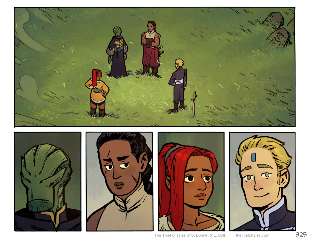 NEW PAGE! - Chapter 10, page 13 (or page 325) - Moment of pause. (You can catch up easily on our website, link is in our bio!)