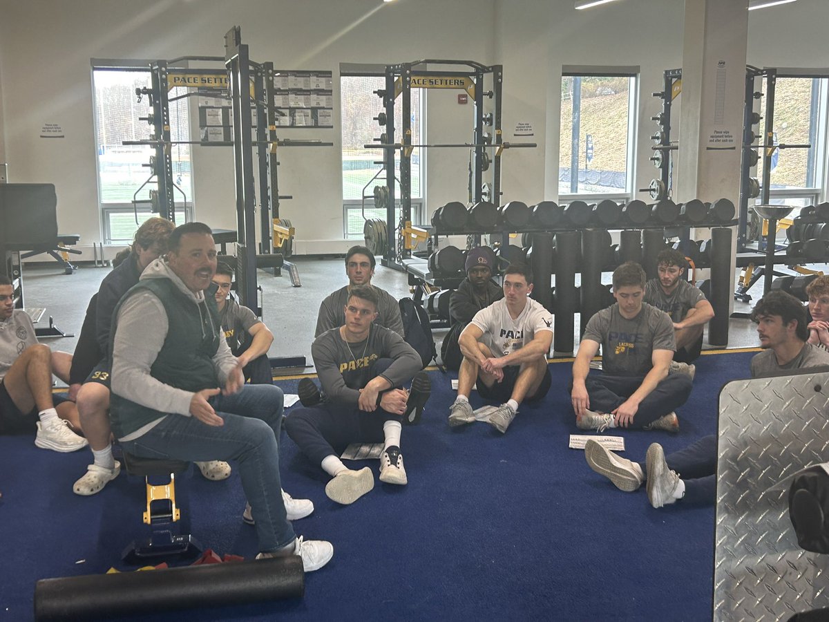 PaceLacrosse's tweet photo. Great to have @HEADstrongLC on campus today #HEADstrong #4others https://t.co/arT1BS46aU