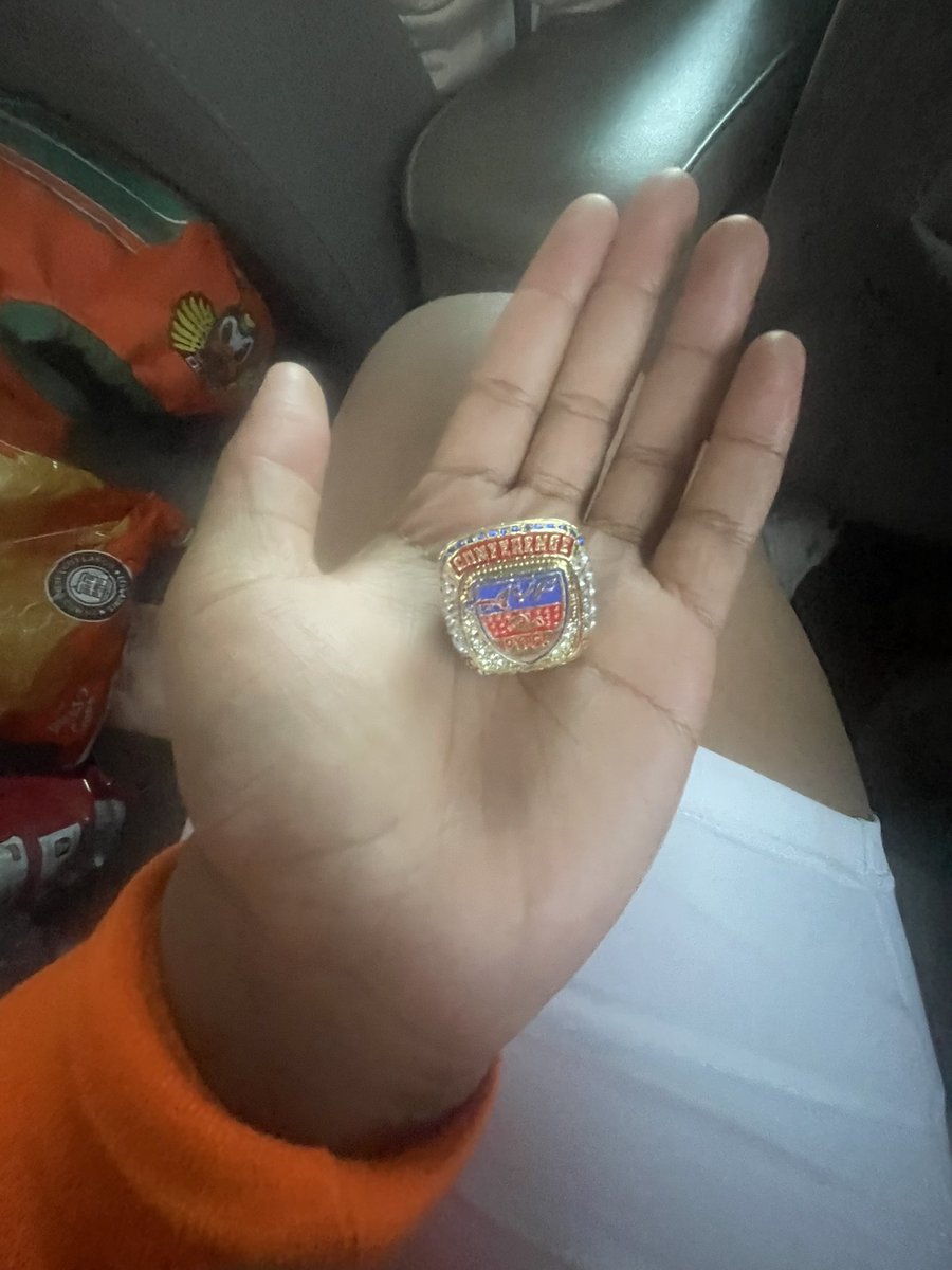 Glad to get my 5th championship ring 14-0 pycfl champs!! #championship #pycfl #grimsley #dudley