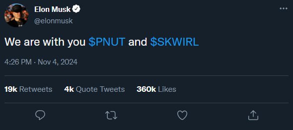 PNUT_SKWIRL's tweet photo. 🚀 Big news! $SKWIRL is riding high, and guess what? We’re on this journey with you, Elon Musk! 🌟 Let’s reach for the stars together—join the movement and be part of something special! 💰💪 #SKWIRL #ElonMusk #CryptoCommunity

Ca - Ci1Gf2qiY5L4uawSAeALUj7EHamuCdtpc2G27Tqkpump https://t.co/Cv2GcXnXZT