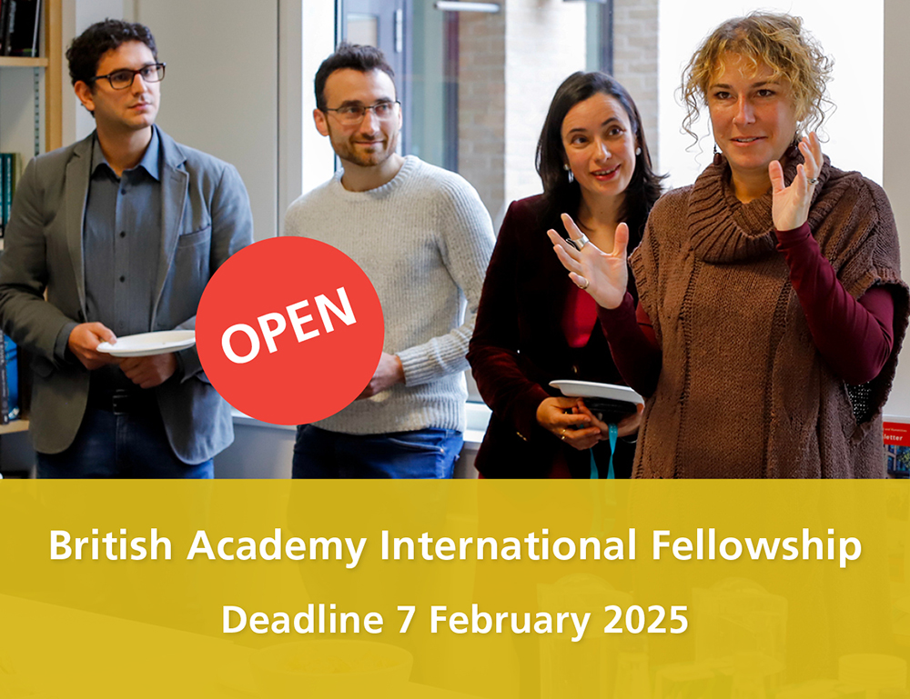 📣 Open for applications

This two-year initiative program seeks to draw talented international early career researchers to conduct their research in the UK and provide opportunities for career development.

Apply by 7 February 2025
bit.ly/3YJZ33D